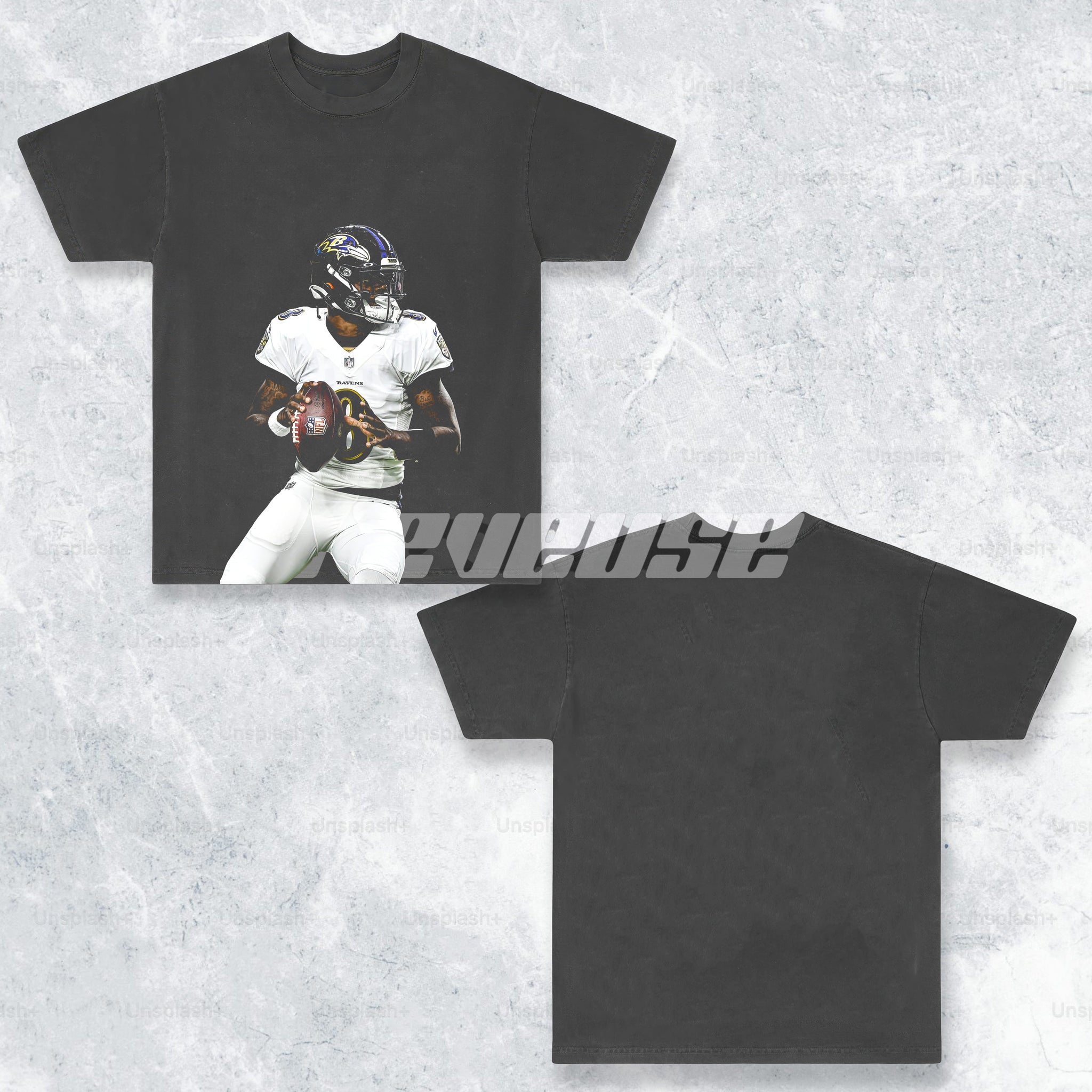 Lamar Jackson Action Jackson Baltimore Ravens NFL T-Shirt