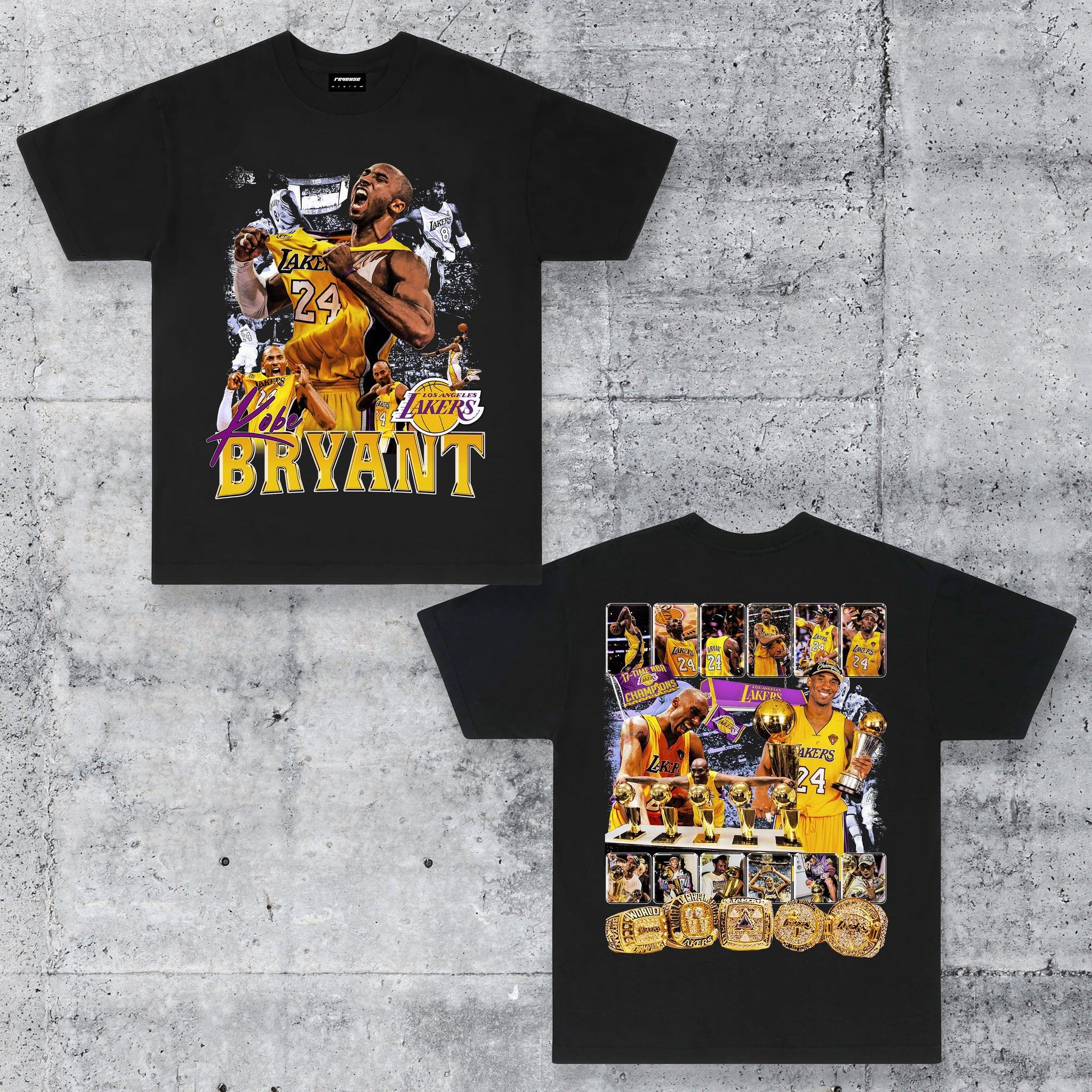 Kobe Bryant Los Angeles Lakers Championship Double Sided T-Shirt