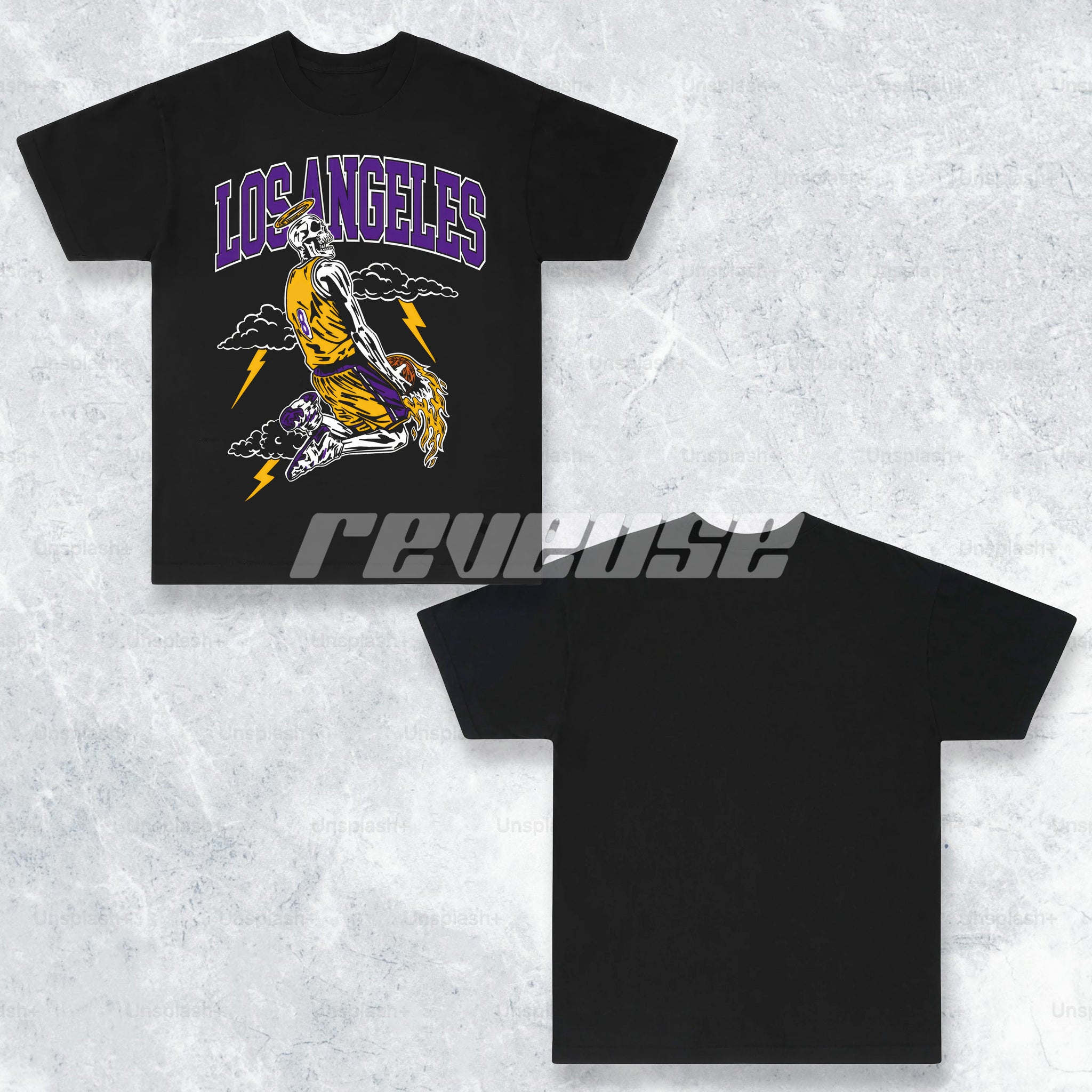 Kobe Bryant Skeleton Los Angeles Lakers T-Shirt