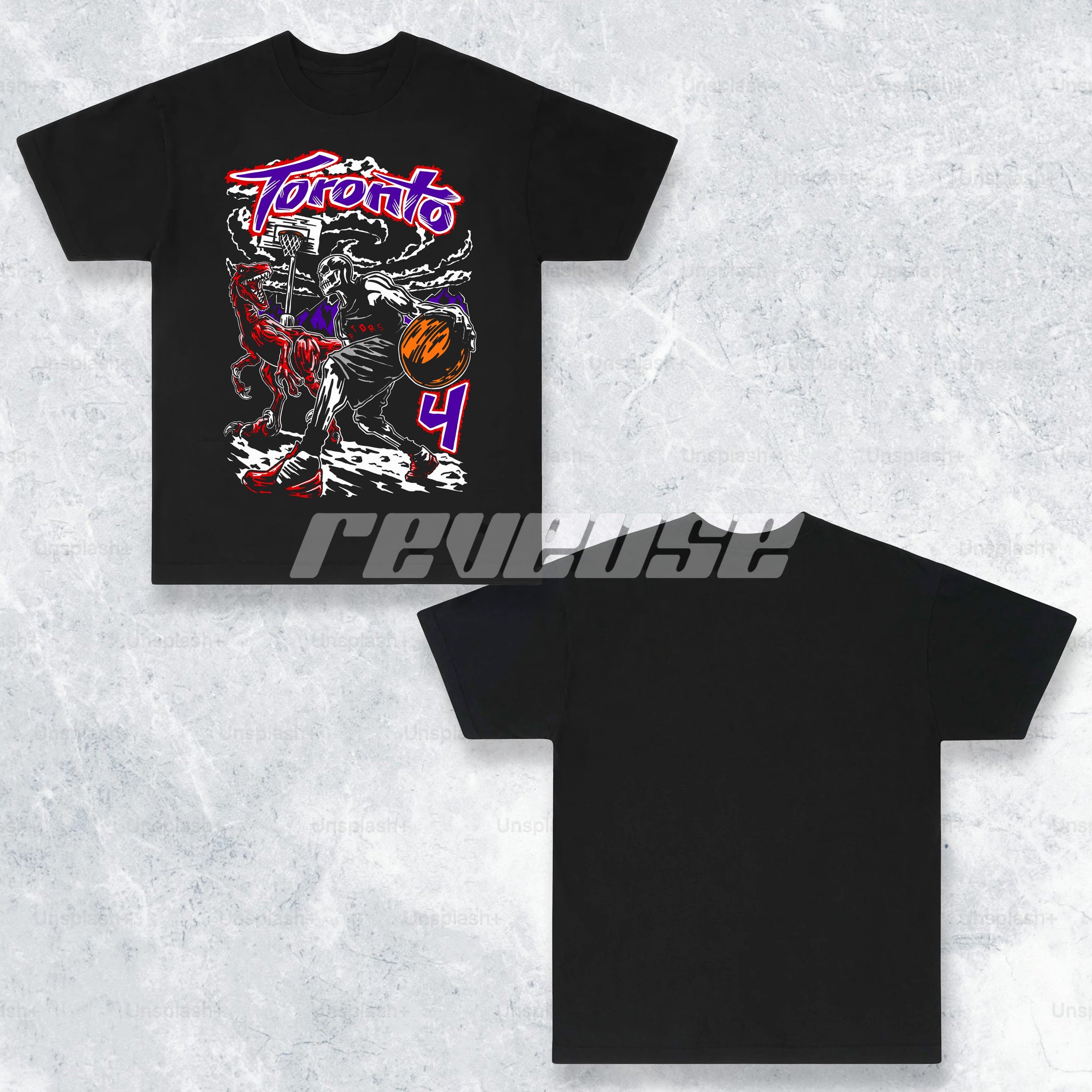 Toronto Raptors NBA Skeleton T-Shirt